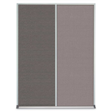 United Visual Products Single Door Radius Plus Corkboard, 36"X UV8002PLUS-SATIN-BLSPRU